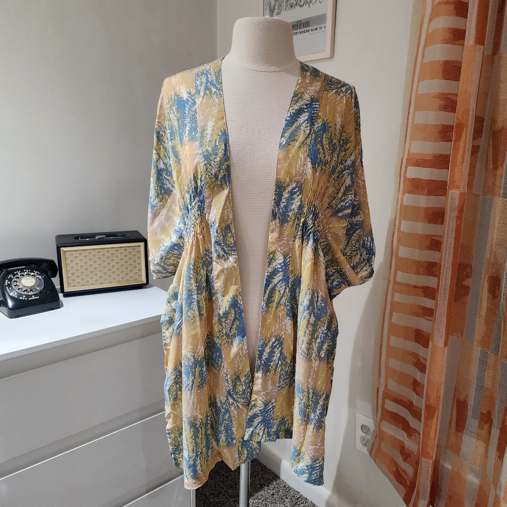 Smocked Waist Kimono NWT